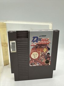 Nintendo NES Double Dribble *Probado y Funciona* con pegatina de alquiler "etiqueta"