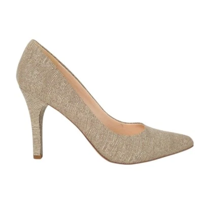 Nine West Beige Brown Snake Pointed Toe Gwendle Stiletto Pump High Heels- Size 9 - Image 1 of 4