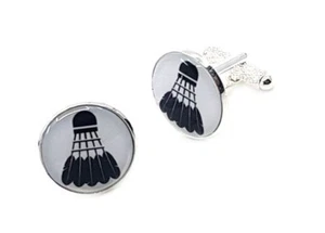 Badminton (shuttlecock) Cufflinks - Picture 1 of 1