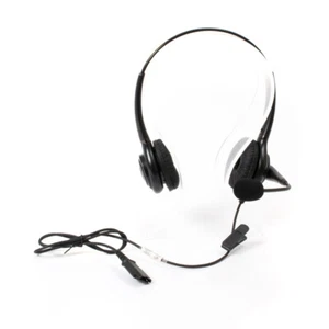 Vega 502-DUO Double Ear Headset Noise Cancelling Microphone - Picture 1 of 7