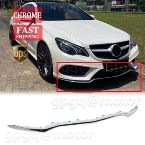 Front Bumper Chrome Molding Trim For Mercedes-Benz W212 E250 E350 E400 2014-2016 - Picture 1 of 9
