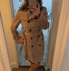 womens burberry trench coat size 12 Beige Vintage
