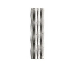 NIP4: 4″ NIPPLE FULLY THREADED 1/2″ MALE PIPE; Marine Grade 316 Stainless Steel - Picture 1 of 1