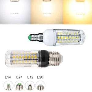 Dimmable E12 E26 E27 E14 B22 LED Corn Light Bulbs  20W 5730 SMD AC/DC 12V Lamps - Picture 1 of 15