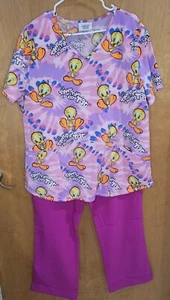 Conjunto Médico XL Top Piolín Pájaro + Pantalones Carga Med Couture Activate Magenta Nuevos con Etiquetas - Imagen 1 de 7