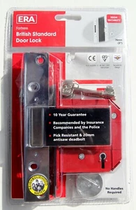 ERA 361-62 Fortress High-Security 5-Lever Mortice Deadlock, 76mm, Chrome Plated - Picture 1 of 7