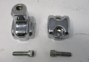 Harley-Davidson OEM '07-'22 Handlebar Riser & Clamp Chrome 56889-07 56887-07 - Bild 1 von 5