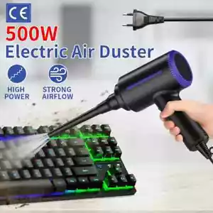 Plumero de aire comprimido eléctrico 500 W soplador de aire limpiador de aire para teclado computadora - Imagen 1 de 25