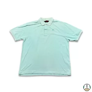 Kappa Shirt Mens Large Teal Robe Di Aarau Cotton Casual Preppy Short Sleeve Polo - Picture 1 of 6