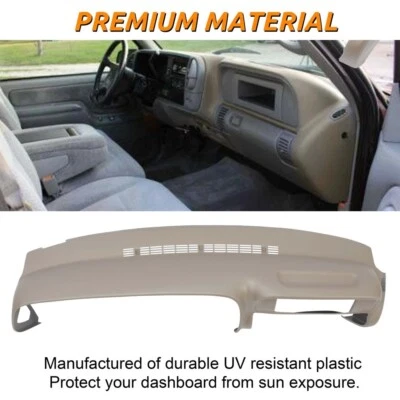 Dash Cover Custom Dashboard Pad Tan For 97-00 Chevy Chevrolet GMC C1500 K1500 - Image 1 of 4