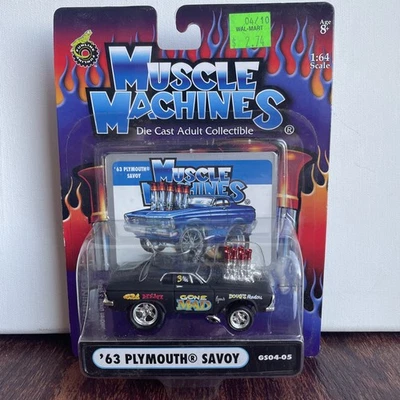 Funline Muscle Machines 1:64 ’63 Plymouth Savoy Diecast Car Nuevo en Paquete #GS04-01 Foto 1 de 4