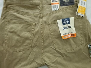 Pantalones Dockers 5 Bolsillos Hombre 32x34 Corte Jean Calce Recto Caqui Elastizados Nuevos - Imagen 1 de 16