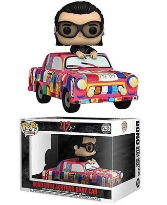 U2 Bono with Achtung Baby Car Pop! Vinyl Figure Ride #293 OE Foto 1 de 3