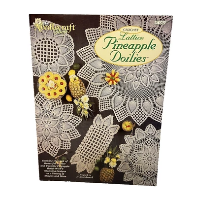 The Needlecraft Shop Crochet Lattice Pineapple Doilies 5 Designs Jo Ann Maxwell - Image 1 of 4