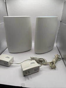 Netgear Orbi RBR50v2 Router & RBS50v2 Satellite Wireless Wifi Home System Works - Afbeelding 1 van 15