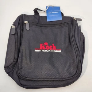 Port Authority Hanging Travel Toiletry Bag Koch Trucking Hook Pockets NEW 9"x11" - Picture 1 of 11