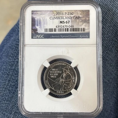 2016-P CUMBERLAND GAP NATIONAL PARK MS67 NGC BUSINESS STRIKE QUARTER - Image 1 of 4