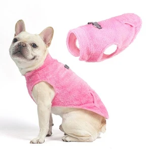 Fleece Vest Dog Sweater, Dog Jacket with Harness Built in Pocket for Small Me... - Picture 1 of 6