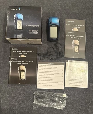 Garmin eTrex Legend H Handheld High Sensitivity Blue GPS In Original Box! ~ LQQK - Image 1 of 4