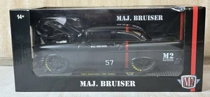 M2 Machines 1:24 scale 1957 Chevrolet 150 Sedan MAJ. BRUISER R128 ERROR! - Picture 1 of 9