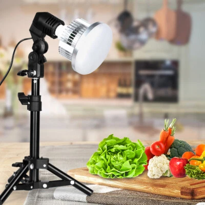 Photography LED Lamp Light Kit Studio Tripod Stand Holder For Desktop Food Shoot - Image 1 of 4