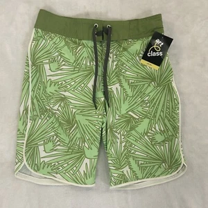 Art Class Boys NWT Green Palm Tree Print Swim Suit Pool Trunks Size 10 New - Picture 1 of 10