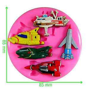 54321 Thunderbirds Are Go! Silicone Mould by Fairie Blessings