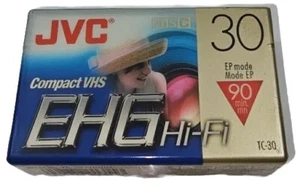 JVC Compact VHS-C EHG Hi-Fi Camcorder Cassette Tape TC-30 Sealed NEW - Picture 1 of 6
