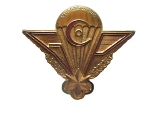 BREVET TROUPES AEROPORTEES / PARACHUTISTES COMMANDOS DU GABON DRAGO PARIS - Picture 1 of 2