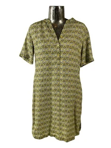 OLSEN Womens Dress NEW Size Small 10 Yellow Pure Linen Pockets EU38 RRP £119 - Picture 1 of 12
