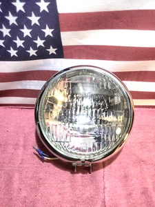 FARO HARLEY-DAVIDSON ESTILO BATES CHOPPER CROMADO PERSONALIZADO 5,75 PULGADAS - Imagen 1 de 5