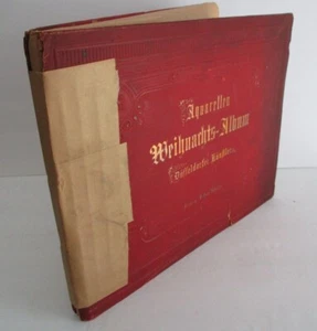 Aquarellen WEIHNACHTS-ALBUM der Dusseldorfer, 19th Century Christmas Watercolors - Picture 1 of 12