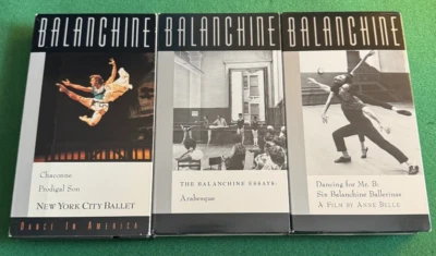 Choreography By BALANCHINE 3 VHS + FREE DVDs - Image 1 of 2