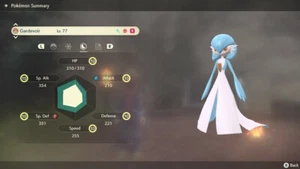 Pokemon Legends Arceus PLA - Shiny Max Effort Levels Alpha Gardevoir - Picture 1 of 4
