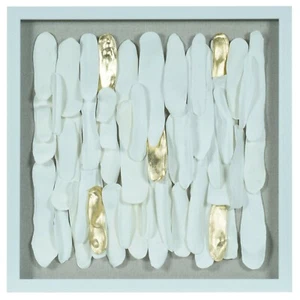 White Clay Shadow Box Wall Décor - Bild 1 von 8