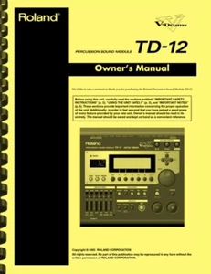 Roland TD-12 V-Drums Module Owner's Manual - Picture 1 of 6