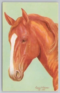 Postal de artista de ensueño firmada por el artista vaquero Dude Lewis H. Larsen c1952 - Imagen 1 de 2