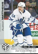 2021-22 Upper Deck Game Dated Moments /499 Auston Matthews #9