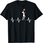 Basketball Heartbeat Shirts for Women and Girls T-Shirt