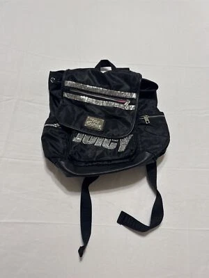 Womens Juicy Couture JUICY Glitter Sparkle Sequins Black and Pink Backpack - Image 1 of 4