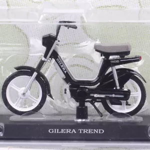 1/18 Atlas Gilera Trend 50 Cc Moped Motorcycle Diecast Toy Model Bicycle Black - Picture 1 of 9