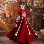 Cosplay Girl Traditional Chinese New Year Clothes Hanfu Dress Kids Stage Costume