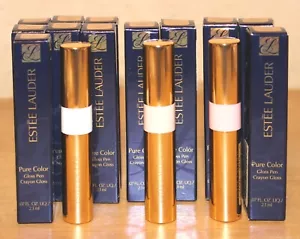 12 ESTEE LAUDER PURE COLOR GLOSS PEN LOT NUDE CORAL NUDE PEARL NUDE BRONZE NIB - Picture 1 of 4