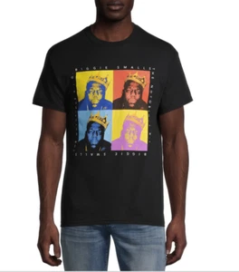 New Biggie Smalls Black The Notorious B.I.G. Mens Classic Vintage T-Shirt NWT - Picture 1 of 1