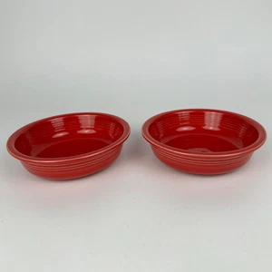 Set 2 ciotole per cereali Fiesta Ware rosso scarlatto 6 7/8" HLC Fiestaware USA - Foto 1 di 21