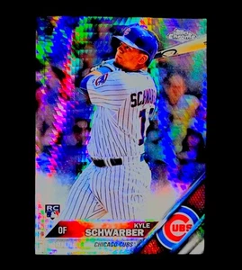 KYLE SCHWARBER ROOKIE SHOCK REFRACTOR RARE RC SILVER HOLO SP Parallel - PHILLIES - Picture 1 of 5