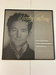 3 LP WOODY GUTHRIE Library Of Congress Recordings Promo bob dylan Alan Lomax - Picture 1 of 3