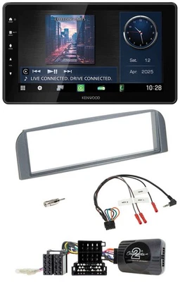Kenwood Lenkrad Bluetooth USB DAB Autoradio für Alfa 147 GT 2007-2010 anthrazit - Bild 1 von 4