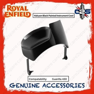 Halcyon schwarz lackierte Instrumentenverkleidung für Royal Enfield Guerilla ... - Bild 1 von 8