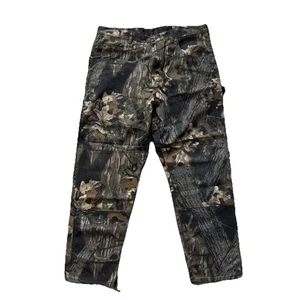 WRANGLER Mossy Oak Jeans Break Up Camo Hunting DOUBLE KNEE Mens 38×30 97GR1 - Picture 1 of 10
